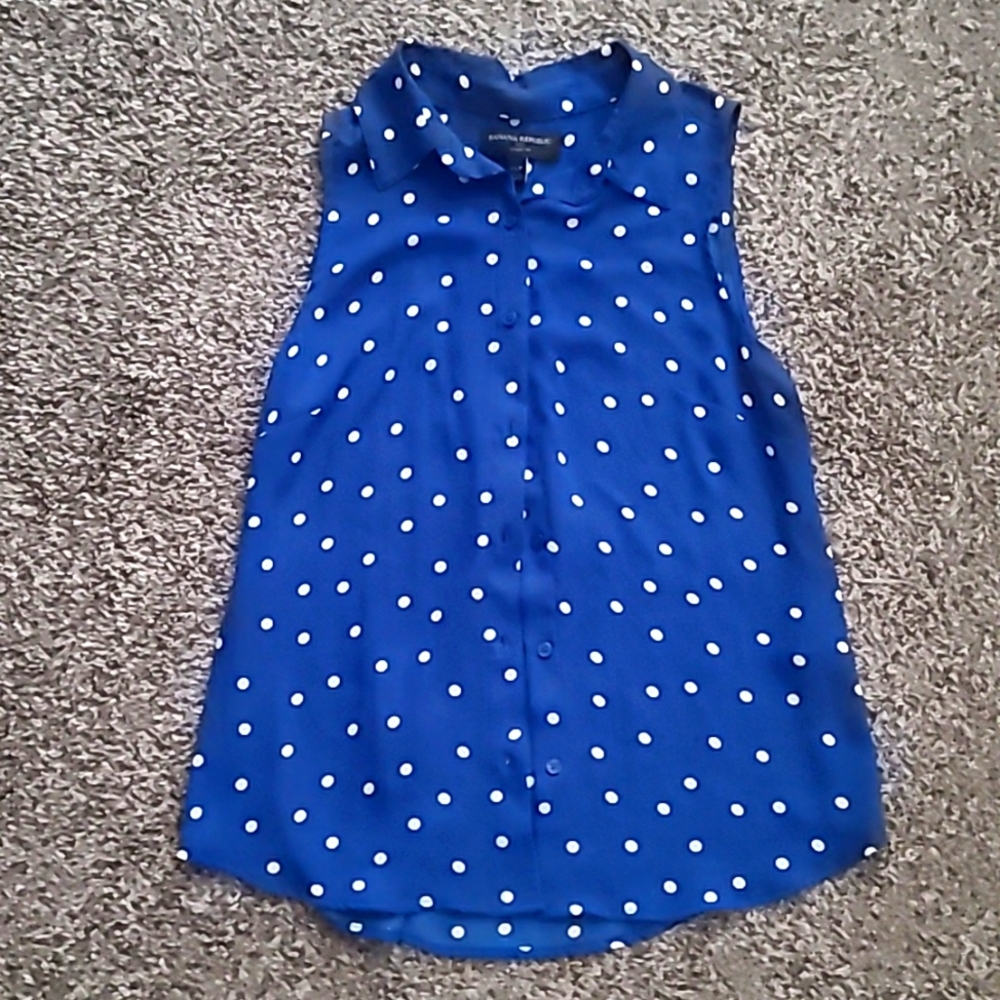 Banana Republic Blue Sleeveless Top